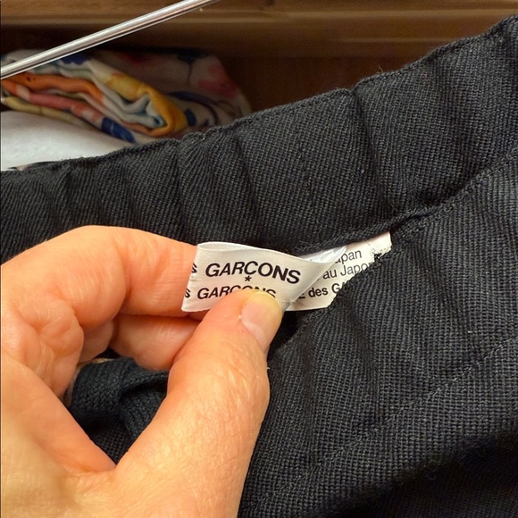 Commes De Garçons Wool Black Midi Skirt Size S - Picture 6 of 6